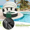 Wicker Daybed Patio Round Daybed Separated Seating Sectional Sofa