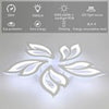 LED Lamp White Frame Ceiling Light Pendant Lights Living Room Modern Chandelier