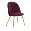 Dusk Iris Berry Velvet & Natural Set of 2 Dining Chairs RRP £125