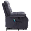 Electric Power Lift Riser Recliner Chair Sofa W/ Massage and Heat Armchair Grey