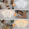 LED Ceiling Light Petals Acrylic Chandelier Lamp Remote Control For Living Room