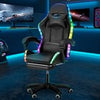 RGB LED Gaming Chair Racing Chair Office Computer PC Recliner with Music Speaker