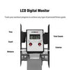 Hydraulic Rowing Machine Rower Adjustable Resistance-Black