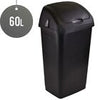 2x Plastic Swing Top Bin Waste 60L Rubbish Dust Home Kitchen Office