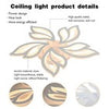 RGB LED Ceiling Light Chandelier Pendant Light Dimmable Remote Control 5000LM