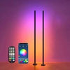 2PCS RGB Floor Lamp LED Corner Light Standing Remote DJ Music Sync Bluetooth App