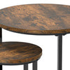 Coffee Table for living room Set of 2 Small Round Tables with Storage Side Table