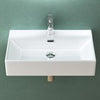 Bathroom Sink Countertop Wash Basin Ceramic Wall Mounted Rectangle Sink