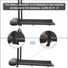 LED Foldable Treadmill Walking Running Machine Home Office Under Desk w/ Remote