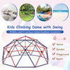 305 cm Kids Jungle Gym Monkey Bar Climbing Toys with Swing-Red