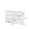 120CM High Gloss Chest of 6 7 8Drawers Tall Wide Bedside Table Cabinet Furniture