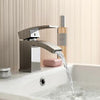 NEW Modern Waterfall Bathroom Tap Basin Sink Mono Mixer Chrome Cloakroom + Waste