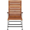 Solid Acacia Wood Outdoor Deck Chair Garden Sun Lounger with Footrest
