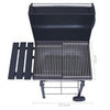 Charcoal BBQ Grill Smoker with Bottom Shelf Black Backyard Cookers