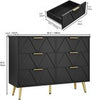Wide Chest of Drawers Bedroom Storage Unit Wooden 6-Drawer Bedside Cabinet