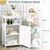 Single Door Floor Cabinet Bathroom Floor Cabinet-White