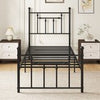 Single Size Metal Bed Frame w/ Headboard & 31 CM Under-bed Storage