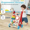 Baby Push and Pull Learning Activity Walker with Handle-Multicolor