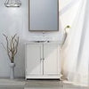 Bathroom Under Sink Cabinet | 2 Door White Under Sink Storage | Cupboard Unit