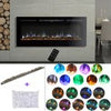 50inch Electric Fire Wall Mounted/Recessed Electric Fireplace Crystal & Log Set