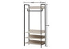 Industrial Open Wardrobe Clothes Rail Rack Bedroom Storage 4 Shelves