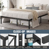 High Metal Bed Frame 4ft 6 Double Bed Heavy Duty With Underbed Storage 135x190cm