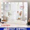 Large Hollywood Vanity Make Up Mirror with 15 Lights LED Dressing Table Mirror