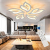 LED Ceiling Light Petals Acrylic Chandelier Lamp Remote Control For Living Room