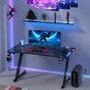 140 x 60cm Gaming Desk LED RGB Computer Table Workstations