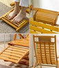 Extra Large Bamboo Rocking Chair Recliner Adjustable Home Garden Sunbed Recliner