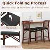 Set of 2 Counter Height Chairs Folding Kitchen Island Stool Brown