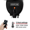 Freestanding Electric Patio Heater Outdoor Garden Heating Halogen 2kW Heatlab