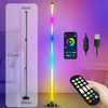 2PCS RGB Floor Lamp LED Corner Light Standing Remote DJ Music Sync Bluetooth App