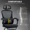 Mesh Ergonomic Office Chair with Lumbar Support, Headrest, Black