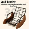 Upholstered Rocking Recliner Chair w/Footrest–High Back Adjust Lounge Armchair