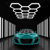 Hexagon LED Lighting Car Detail Garage Workshop Exhibition Hall Ceiling Lighting