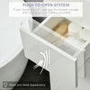 Gloss White Tall Bathroom Cabinet High Slim Narrow Cupboard Storage Unit
