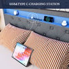 OTTOMAN STORAGE PANEL PLUSH VELVET UPHOLSTERED BED FRAME 4FT6 DOUBLE SIZE HOT