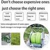 Garden Hose Reel Portable Water Pipe Rack Free Standing Wall Mounted Hose Holder
