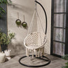 Macrame Hanging Chair Outdoor Swing Garden Furniture Hammock Rope Soft Tassels