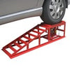 2x Heavy Duty Metal Car Ramp Lift Height Adjustable 4Ton Hydraulic Jack Garage