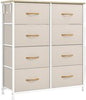 Chest of Drawers 8 Drawer Storage Dresser Organizer Unit for Bedroom Living Room