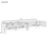 Modern TV Unit 200cm Cabinet TV Stand Lowboard TV boards 180cm for 75-inch TV