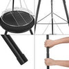 1.5m Tripod Outdoor Fire Pit BBQ Round Bowl Garden Extra Large Barbecue Grill
