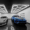 14x Hexagon LED Lighting Car Detail Garage Workshop Retail Lighting Wall Lamp