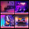 2PCS RGB Floor Lamp LED Corner Light Standing Remote DJ Music Sync Bluetooth App