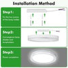 Modern LED Ceiling Light Round Panel Down Lights Bathroom Kitchen Bedroom Lamp