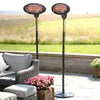 Outdoor Patio Heaters Garden Freestanding Electric Heater Set of 2 HeatLab