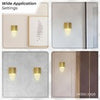 Modern Glass Wall Sconce Lights Bedroom Living Room Bedside E14 Bulb Fixture