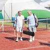 Portable Pickleball Net Set Pickle Ball Net System w/Metal Frame Yellow